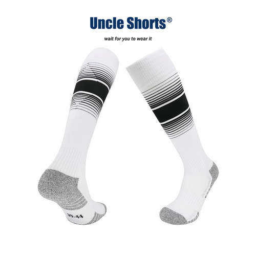 【谎叔专属】Uncle Shorts白袜男防滑健身运动田径长筒足球袜子