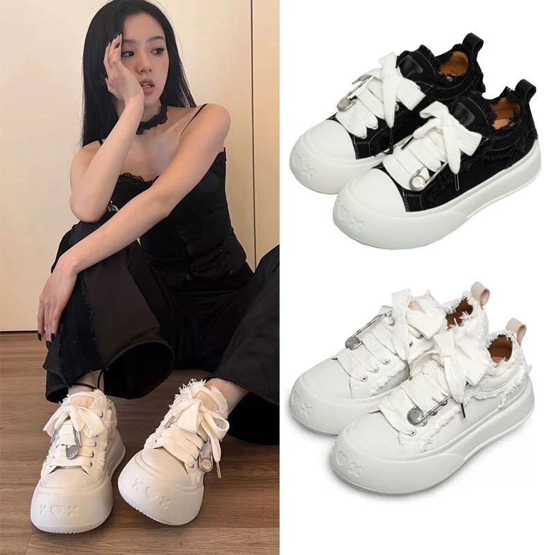 杨超越赵露思同款小白鞋女