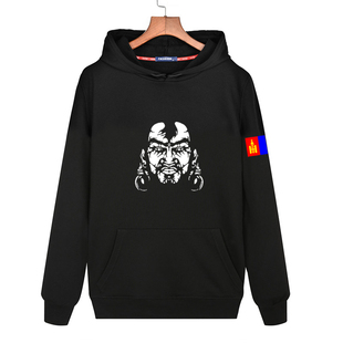 蒙古元素少数民族风男女款卫衣圆领连帽衫图案服装蒙族国成吉思汗