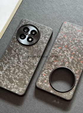 一加13手机壳真碳纤维锻造细纹磨砂适用OnePlus1+13超薄全包大孔镜头凯夫拉哑光潮流防汗个性裸机防摔保护壳