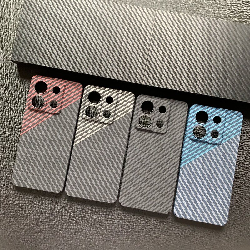 适用红米note13Pro+手机壳碳纤维超薄小米note13凯夫拉芳纶同款Pro+全包散热商务裸机防摔保护壳套