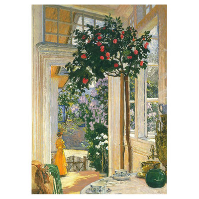 ins风格小众装饰画阳光田园风景复古欧式装饰画打印画芯贴画海报