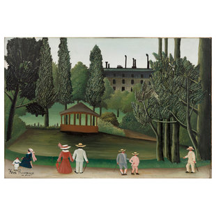 法国 Henri Rousseau 法式风景小众人物装饰画打印画芯贴画海报