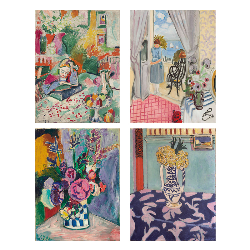 欧式马蒂斯野兽派客厅沙发背景背胶油画布打印定做自粘贴画画芯,家居饰品,现代装饰画,淘宝优惠券,粉丝福利购,淘宝优惠卷