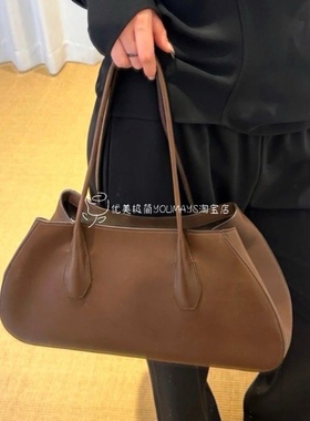 2025新款Alger tote真皮女包头层牛皮手提托特包波士顿单肩枕头包