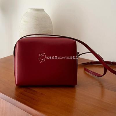 简约风格新款Regent crossbody豆腐包真皮羊皮斜挎小方包迷你女包