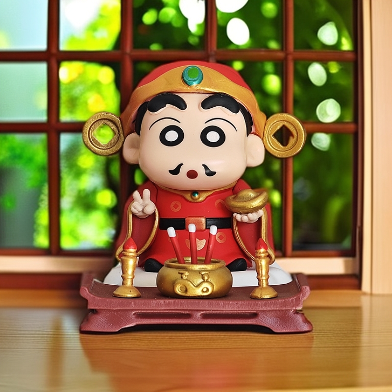 来财！来财!牛马发财款新年财神小新蜡笔小新新cos系列手办请发财,模玩/动漫/周边/娃圈三坑/桌游,艺术家手办/潮玩雕像,淘宝优惠券,粉丝福利购,淘宝优惠卷