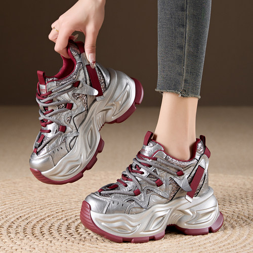 内增高老爹鞋松糕厚底运动休闲鞋