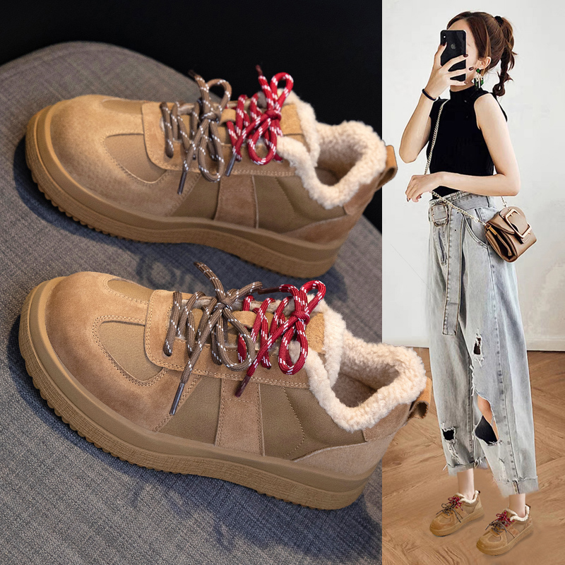 厚底阿甘鞋休闲雪地靴加绒棉鞋