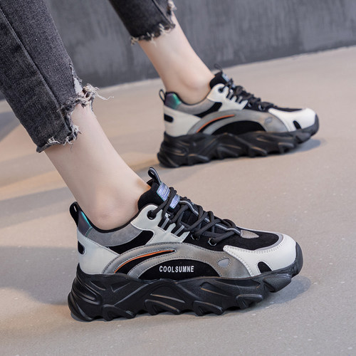 休闲厚底高帮爆款老爹鞋5cm单鞋