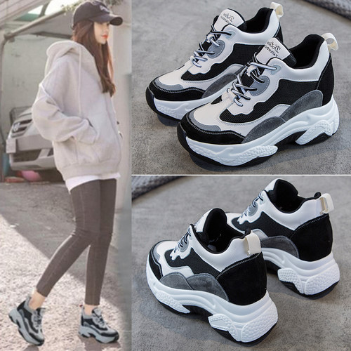 真皮内增高厚底老爹鞋休闲运动鞋