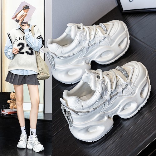 内增高老爹鞋松糕厚底休闲小白鞋