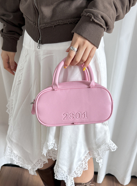 2801 “多巴胺穿搭” 手拎桶型质感小圆包 升级版豆子包