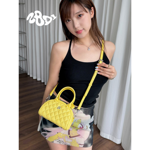 2801“人间芭比”多巴胺少女彩色Mini Bolide手提斜挎保龄球包