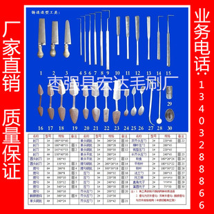 不锈钢30件套翻砂工具 砂型铸造工具 砂盘砂雕工具 造型工具