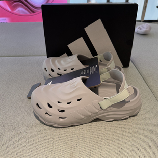Adidas阿迪达斯男女情侣洞洞鞋夏季新款增高休闲沙滩凉拖鞋JR7548