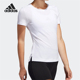 健身白色T恤 FL8784 正品 休闲运动短袖 Adidas 阿迪达斯女子经典