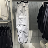 正品 FV7521 春秋运动训练复古宽松休闲直筒阔腿裤 Nike耐克女工装 裤