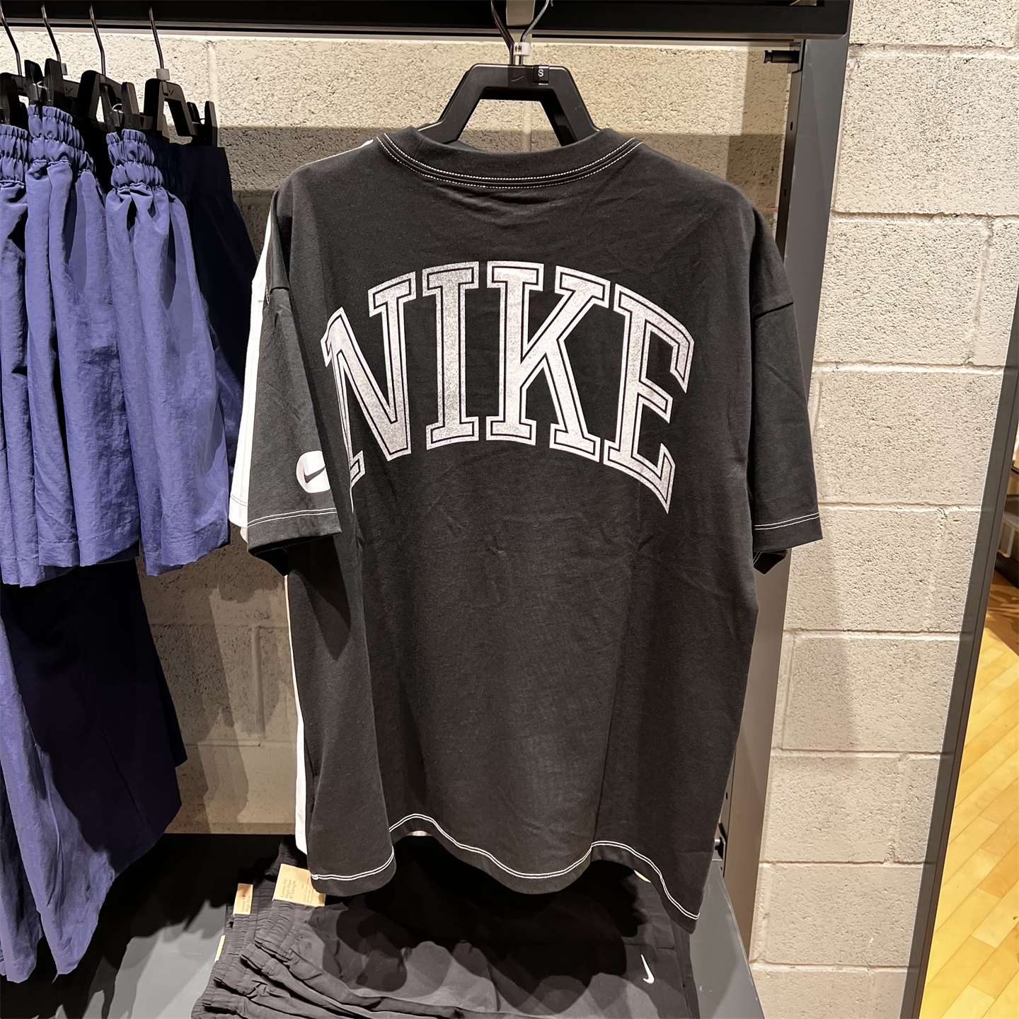 NIKE耐克女子休闲短袖25大logo印花纯棉透气圆领运动T恤衫HV4973