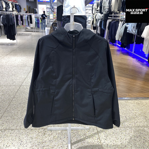 阿迪达斯女冬新款连帽运动休闲服