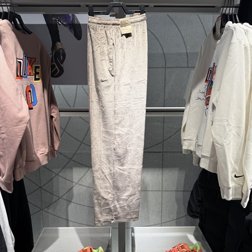 耐克女子丝绒长裤直筒阔腿裤