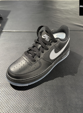 NIKE耐克男女板鞋空军一号AF1黑色25冬季大童运动休闲鞋IM6027