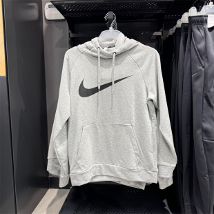 正品NIKE耐克男卫衣大勾子运动跑步训练2024春秋连帽套头衫CZ2426