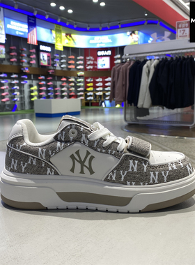 MLB男女板鞋厚底增高26新款情侣经典复古百搭运动休闲鞋3ASXM026N