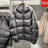 PUMA彪马男子加厚羽绒服防风保暖冬季 黑色运动鸭绒外套691078