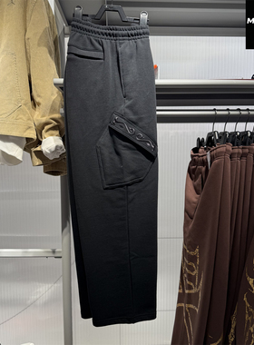 NIKE耐克男子直筒长裤26马年Jordan新年春款黑色宽松工装裤IQ3952