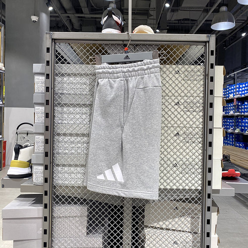正品Adidas/阿迪达斯夏季经典Logo透气男子运动休闲短裤 HA1426