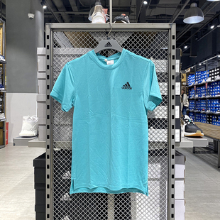 阿迪达斯夏季 训练男子运动透气休闲速干短袖 Adidas 正品 T恤HT9057