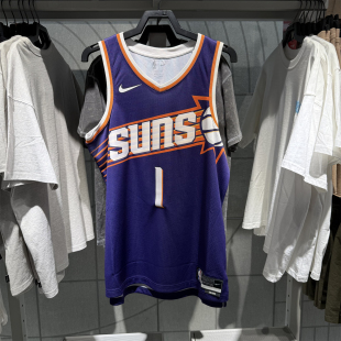 Nike耐克男子速干篮秋球衣菲尼克斯太阳队NBA网眼运动背心DV4855