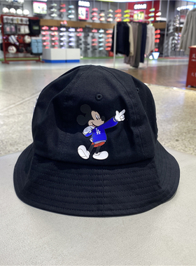 MLB男女渔夫帽透气迪士尼联名款盆帽户外防晒休闲运动帽32CPHK011