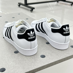 正品Adidas阿迪达斯三叶草男女金标贝壳头低帮运动休闲板鞋EG4958