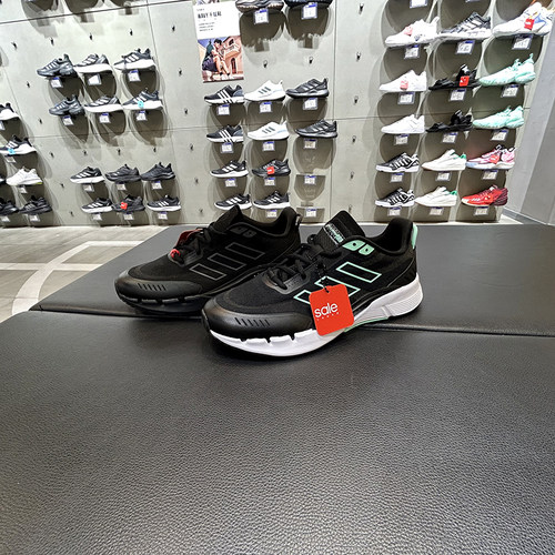 正品Adidas/阿迪达斯百搭简约男子运动缓震耐磨轻便跑步鞋IE7742
