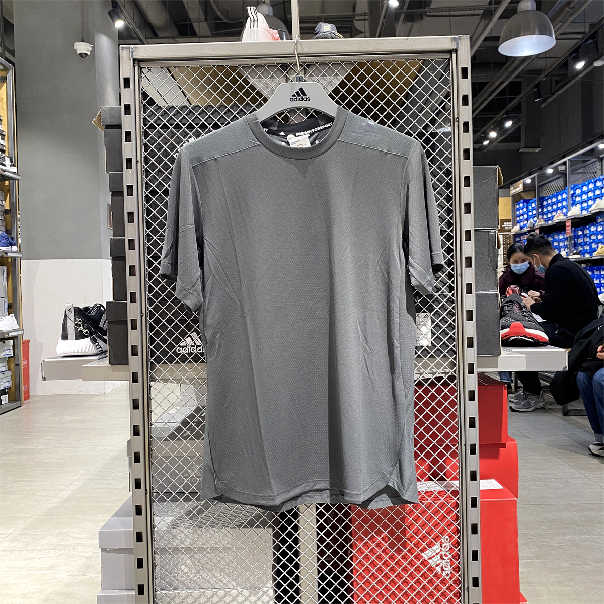 正品Adidas/阿迪达斯男子夏季运动透气训练跑步休闲T恤短袖HC4226