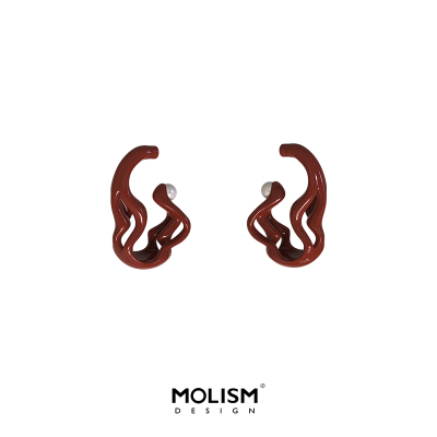 MOLISM个性3d个性曲面耳饰
