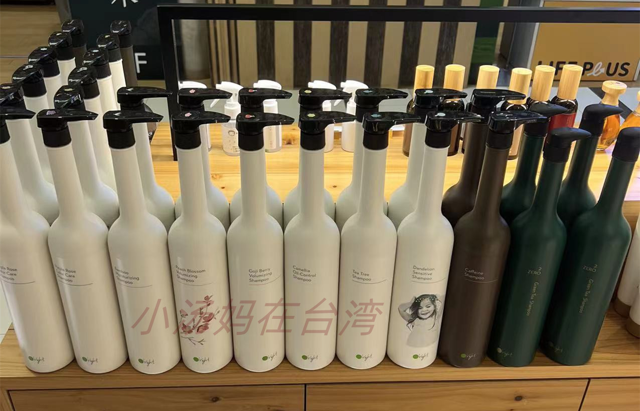 欧莱德香槟紫玫瑰枸杞咖啡因竹萃零度C丰盈保湿护色洗发水1L
