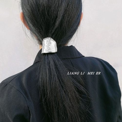 发夹金属凹造型亮面不规则发饰