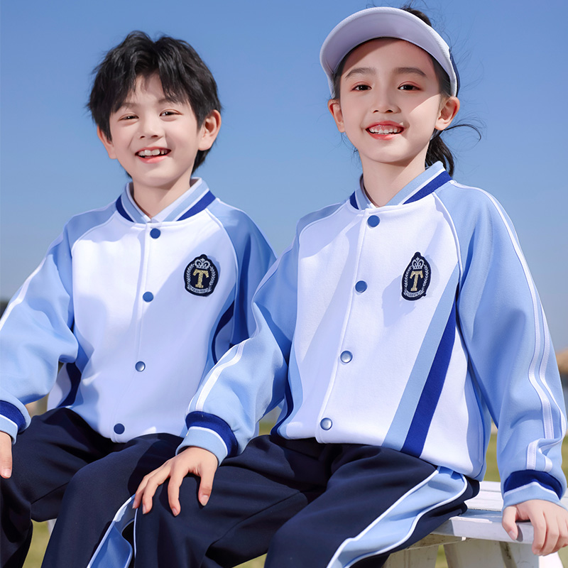 小学生校服春秋装棒球服三件套夏季学院风班服运动套装幼儿园园服 童装/婴儿装/亲子装 校服/园服 原图主图