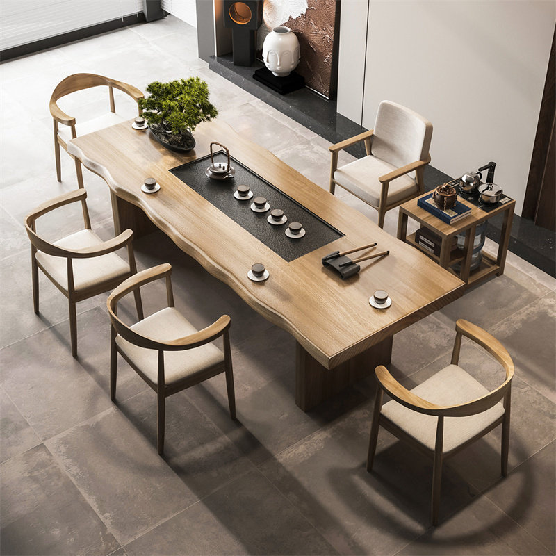 实木茶桌椅组合轻奢现代新中式家用客厅茶台禅意泡茶桌烧水壶一体,住宅家具,茶几,淘宝优惠券,粉丝福利购,淘宝优惠卷