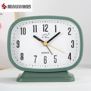 闹钟老人专用简约大字起床学生儿童台钟卧室床头客厅台式时座钟表