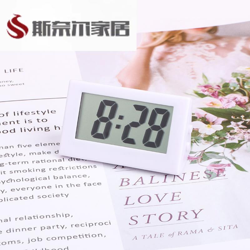 车用小计时钟汽车用品粘表车载便携式液晶大数字考试袖珍电子钟表