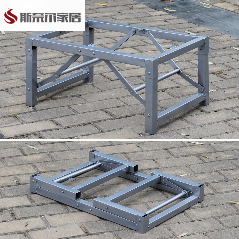 折叠炕桌腿长方形桌子腿支架地桌架子桌脚 矮桌腿支架 折叠小桌腿