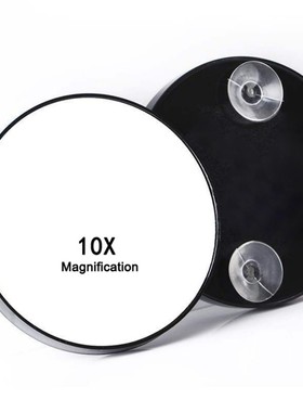 黑色多倍放大化妆镜粉刺毛孔放大美容镜高清化妆镜ABS塑料吸盘镜