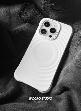 官网同款白色波漾壳iphone15promax苹果16手机壳13液态硅胶防摔强磁吸附保护套12波浪纹11男女紫色新款14plus