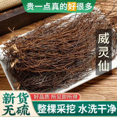 整棵威灵仙500g正品威灵仙根野生威灵仙粉水洗老虎须可搭配楮实子