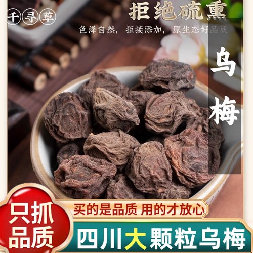 乌梅中药材无烟熏乌梅干药用无蔗糖非特级泡水大乌梅酸梅汤原材料