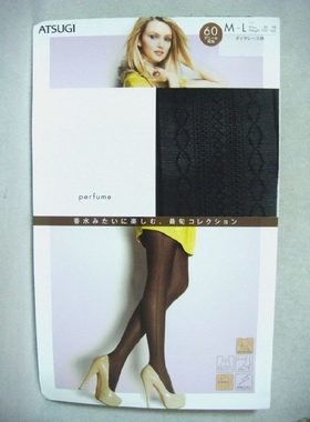 现货供应日产厚木 FP60215 R 60D 提花立体感一字袜形连裤袜